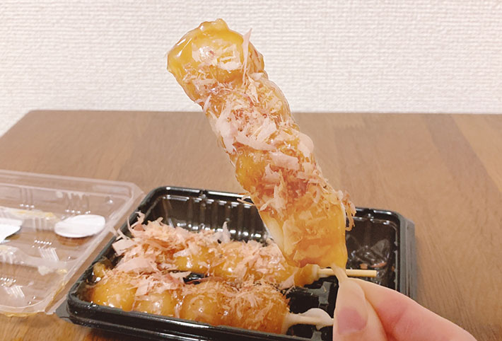 『関東風そばだしの串だんご』の写真