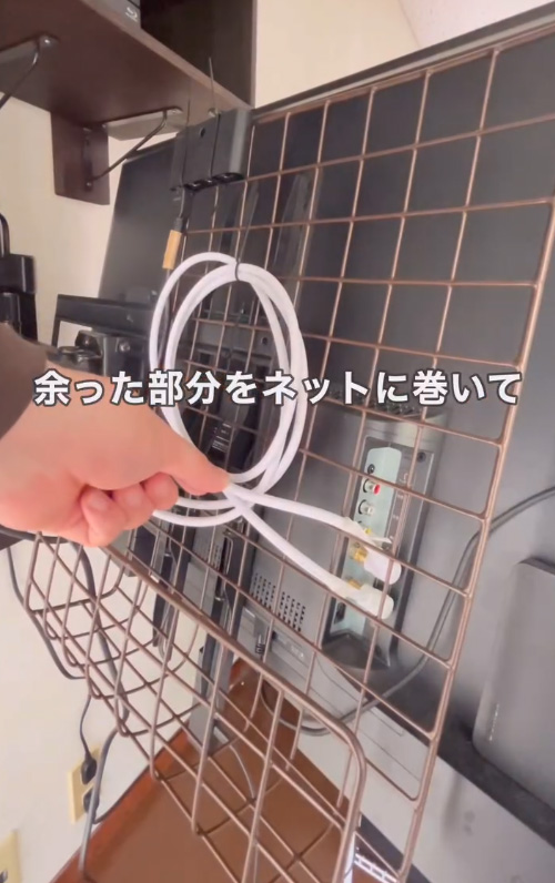 １００均ワイヤーネットDIYの写真