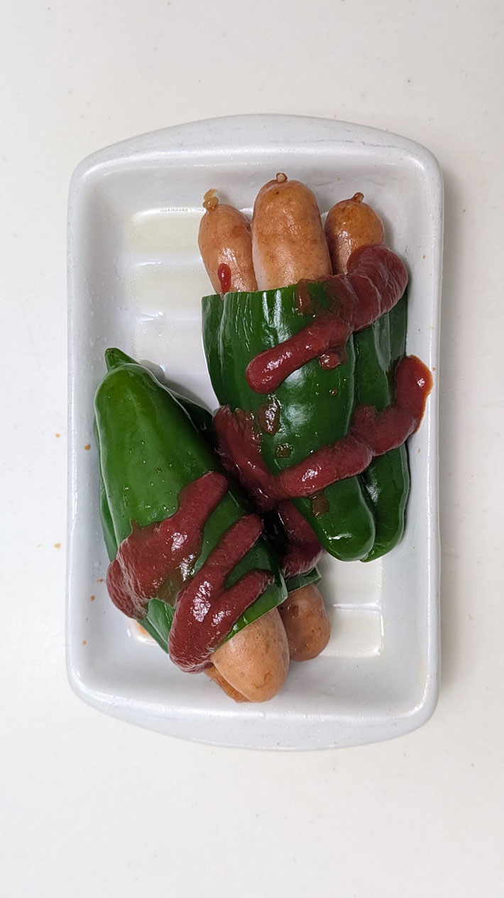 ピーマンの肉詰めの写真