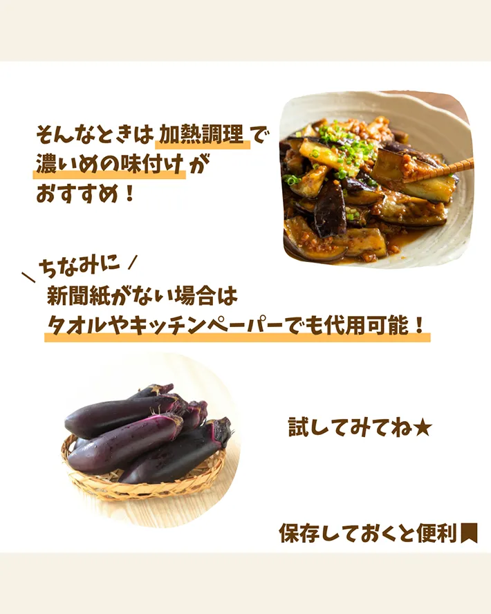 ナスの保存術