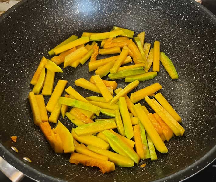 カボチャのきんぴら（撮影：grape編集部）