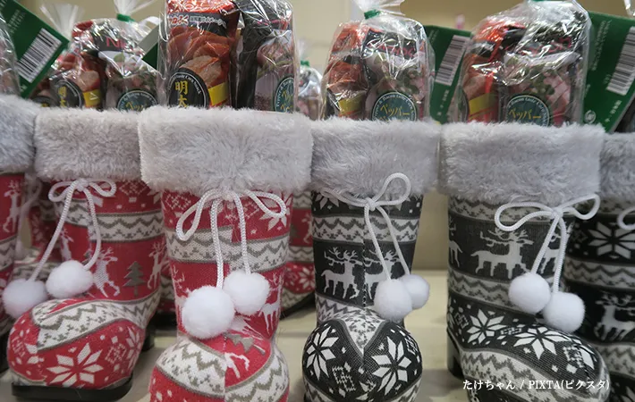 クリスマスブーツの画像