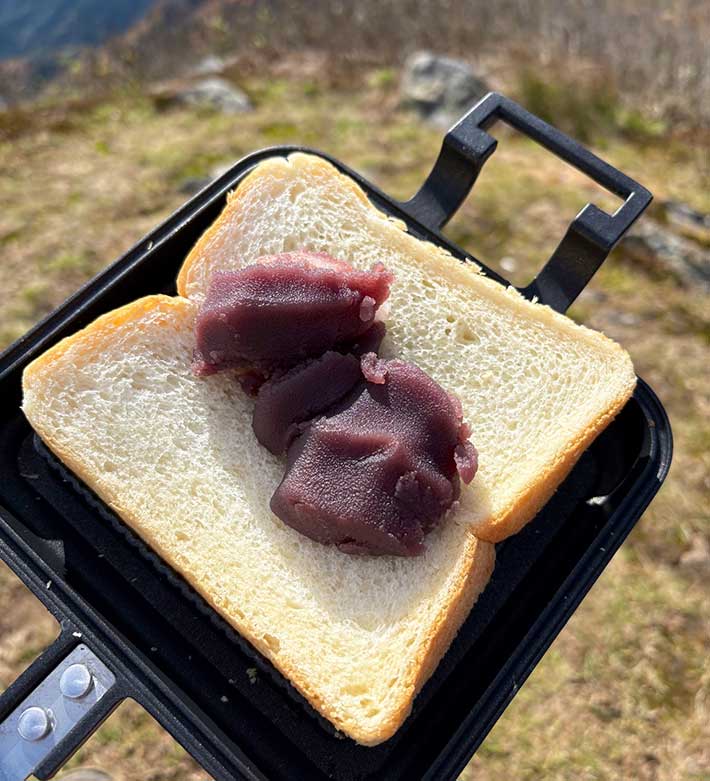 赤福のホットサンド