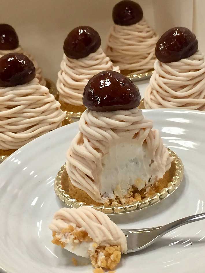 モンブランの食品サンプル